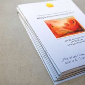 Magazindruck Mitgliederversammlung | Palliativteam Hanau