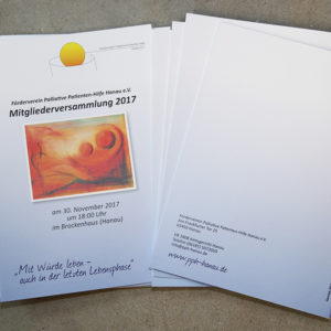 Magazindruck Mitgliederversammlung | Palliativteam Hanau