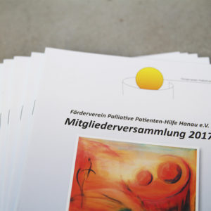 Magazindruck Mitgliederversammlung | Palliativteam Hanau