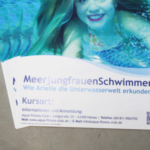 A3 Plakate drucken | AFC Meerjungfrauenschwimmen