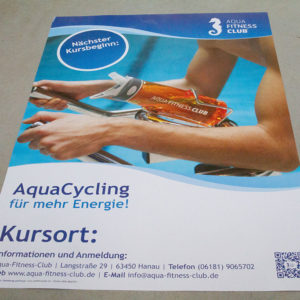 Plakatdruck in DIN A2 | AquaFitnessClub