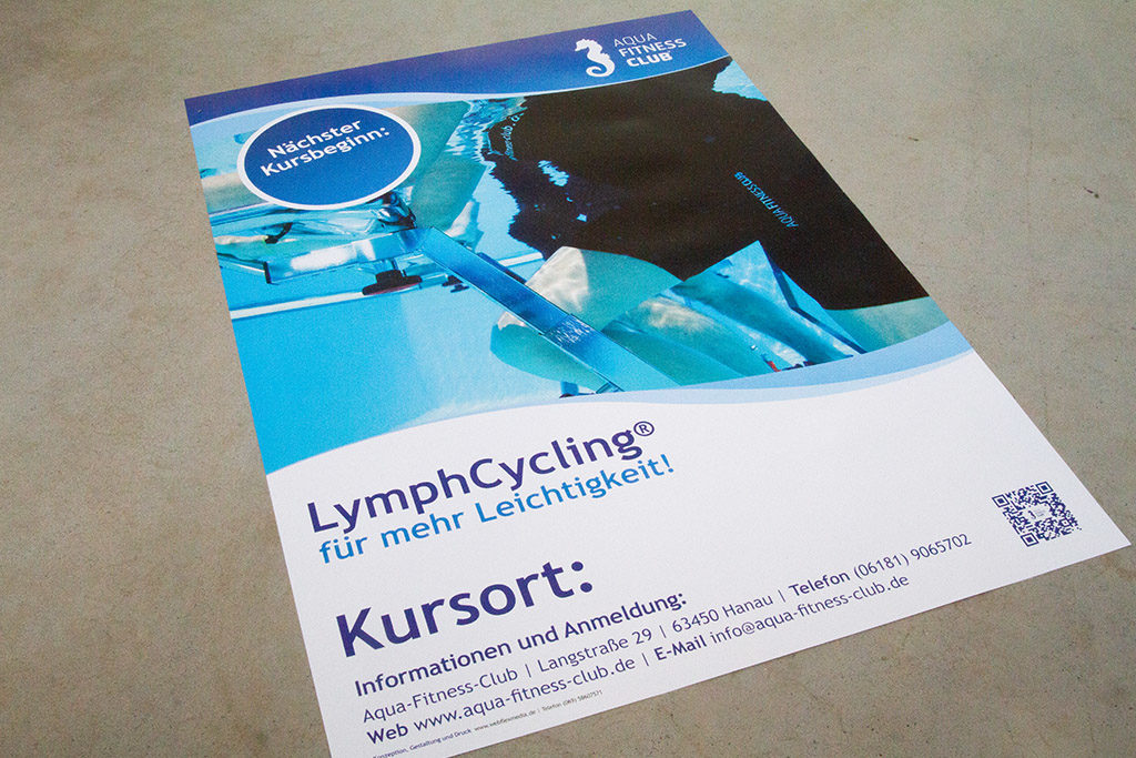 Plakatdruck LymphCycling | AquaFitnessClub