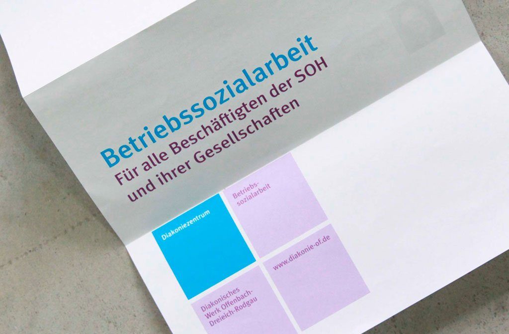 DIN A4 Beilagen drucken für Betriebssozialarbeit der SOH