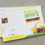 Produktflyer aus Recyclingpapier | Fruitful Office GmbH