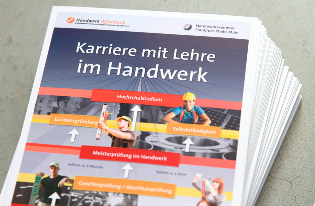 Karriere mit Lehre im Handwerk DIN A5 Flyer