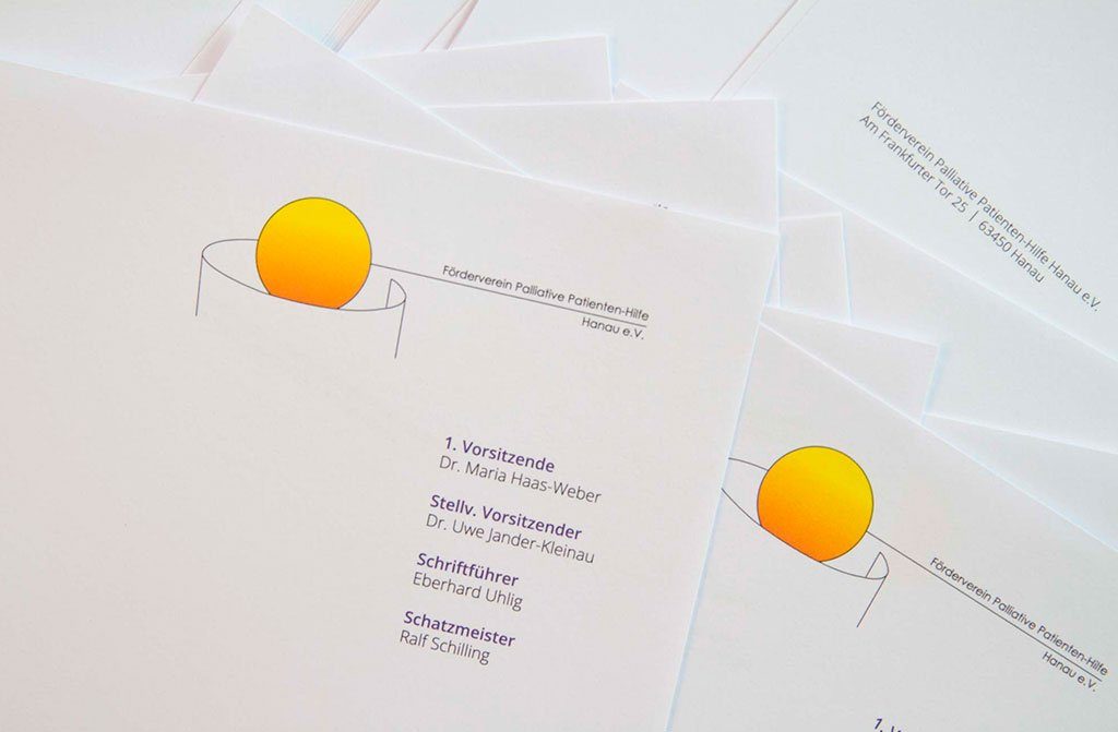 Briefpapier mit neuen Vorständen für Hanauer Förderverein