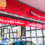 Schaufensterbeschriftung | Nähparadies Gebhard