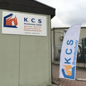 Beachflag drucken | KCS Brandschutz GmbH