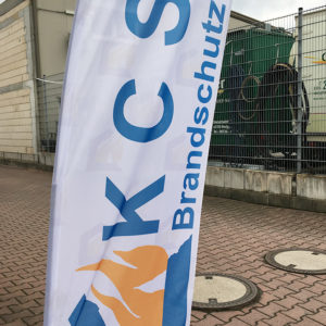 Beachflag drucken | KCS Brandschutz GmbH