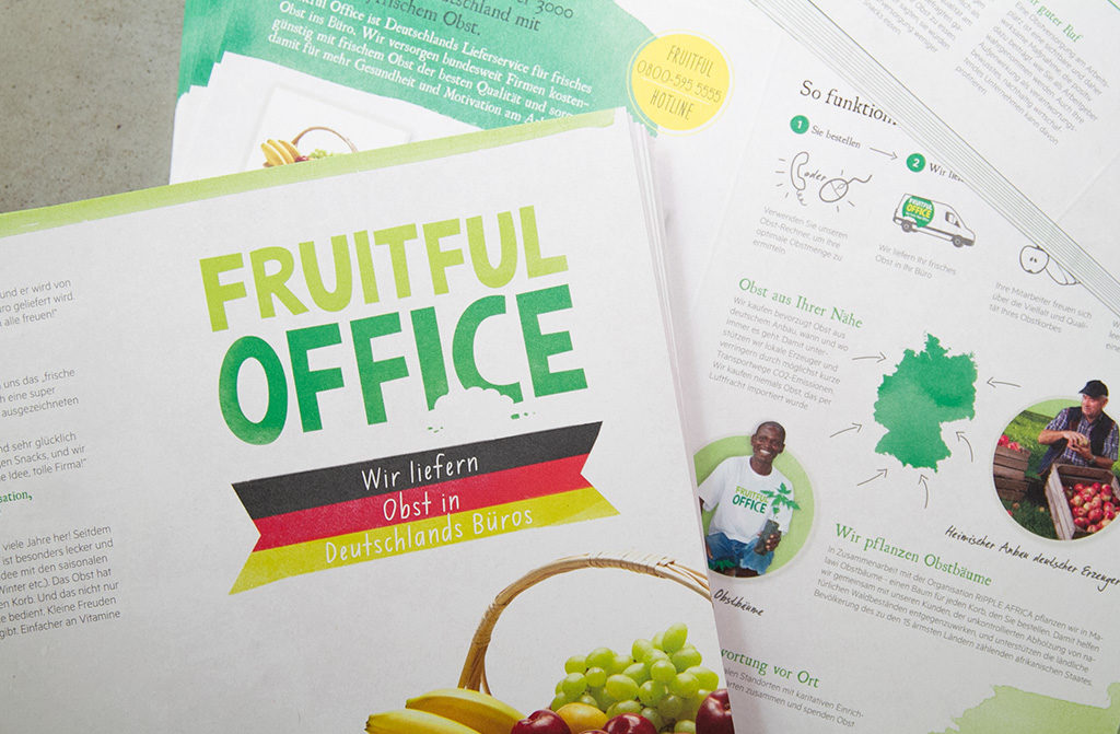 Recyclingkarton Broschüre | Fruitful Office